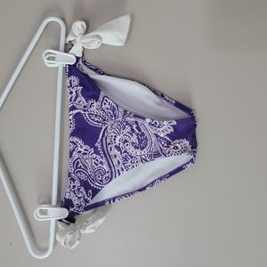 Bingo Surf Purple And White Bikini Bottoms Size M